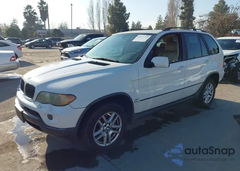 2004 BMW X5 3.0I z USA, uszkodzony, nr VIN 5UXFA13574LU40269